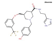 (3R,5S)-1-(4-hydroxybenzyl)-N-[2-(1H-imidazol-4-yl)ethyl]-5-{[3-(trifluoromethyl)phenoxy]methyl}-3-piperidinecarboxamide