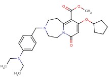 methyl 9-(cyclopentyloxy)-3-[4-(diethylamino)benzyl]-7-oxo-1,2,3,4,5,7-hexahydropyrido[1,2-d][1,4]diazepine-10-carboxylate