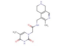 2-(5-methyl-2,4-dioxo-3,4-dihydro-1(2H)-pyrimidinyl)-N-[(3-methyl-5,6,7,8-tetrahydro-2,7-naphthyridin-4-yl)methyl]acetamide