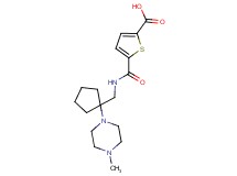 5-[({[1-(4-methylpiperazin-1-yl)cyclopentyl]methyl}amino)carbonyl]thiophene-2-carboxylic acid