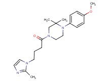 1-(4-methoxyphenyl)-2,2-dimethyl-4-[4-(2-methyl-1H-imidazol-1-yl)butanoyl]piperazine
