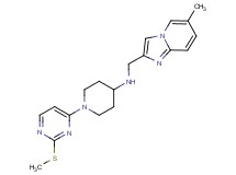 N-[(6-methylimidazo[1,2-a]pyridin-2-yl)methyl]-1-[2-(methylthio)pyrimidin-4-yl]piperidin-4-amine