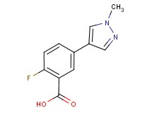 2-fluoro-5-(1-methyl-1H-pyrazol-4-yl)benzoic acid