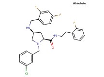 (4S)-1-(3-chlorobenzyl)-4-[(2,4-difluorobenzyl)amino]-N-[2-(2-fluorophenyl)ethyl]-L-prolinamide