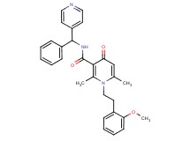 1-[2-(2-methoxyphenyl)ethyl]-2,6-dimethyl-4-oxo-N-[phenyl(4-pyridinyl)methyl]-1,4-dihydro-3-pyridinecarboxamide