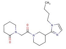 1-{2-[3-(1-butyl-1H-imidazol-2-yl)-1-piperidinyl]-2-oxoethyl}-2-piperidinone