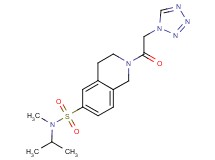 N-isopropyl-N-methyl-2-(1H-tetrazol-1-ylacetyl)-1,2,3,4-tetrahydroisoquinoline-6-sulfonamide