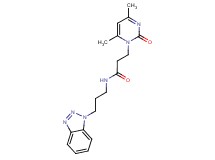 N-[3-(1H-1,2,3-benzotriazol-1-yl)propyl]-3-(4,6-dimethyl-2-oxopyrimidin-1(2H)-yl)propanamide