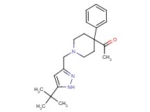 1-{1-[(5-tert-butyl-1H-pyrazol-3-yl)methyl]-4-phenyl-4-piperidinyl}ethanone