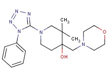 3,3-dimethyl-4-(morpholin-4-ylmethyl)-1-(1-phenyl-1H-tetrazol-5-yl)piperidin-4-ol