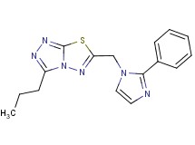 6-[(2-phenyl-1H-imidazol-1-yl)methyl]-3-propyl[1,2,4]triazolo[3,4-b][1,3,4]thiadiazole