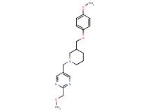 2-(methoxymethyl)-5-({3-[(4-methoxyphenoxy)methyl]-1-piperidinyl}methyl)pyrimidine