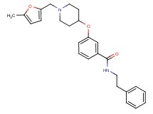 3-({1-[(5-methyl-2-furyl)methyl]-4-piperidinyl}oxy)-N-(2-phenylethyl)benzamide