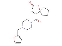 4-{[4-(2-furylmethyl)piperazin-1-yl]carbonyl}-1-oxaspiro[4.4]nonan-2-one
