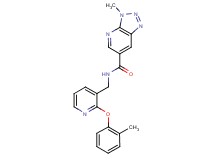 3-methyl-N-{[2-(2-methylphenoxy)pyridin-3-yl]methyl}-3H-[1,2,3]triazolo[4,5-b]pyridine-6-carboxamide