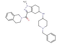 N-(1-benzyl-4-piperidinyl)-3-(3,4-dihydro-2(1H)-isoquinolinylcarbonyl)-1-methyl-4,5,6,7-tetrahydro-1H-indazol-5-amine