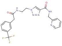 N-(2-pyridinylmethyl)-1-[2-({[3-(trifluoromethyl)phenyl]acetyl}amino)ethyl]-1H-1,2,3-triazole-4-carboxamide