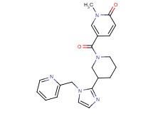 1-methyl-5-({3-[1-(pyridin-2-ylmethyl)-1H-imidazol-2-yl]piperidin-1-yl}carbonyl)pyridin-2(1H)-one