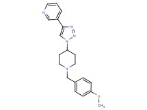 3-(1-{1-[4-(methylthio)benzyl]piperidin-4-yl}-1H-1,2,3-triazol-4-yl)pyridine