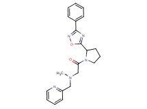 N-methyl-2-oxo-2-[2-(3-phenyl-1,2,4-oxadiazol-5-yl)-1-pyrrolidinyl]-N-(2-pyridinylmethyl)ethanamine