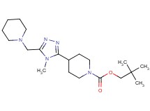 2,2-dimethylpropyl 4-[4-methyl-5-(piperidin-1-ylmethyl)-4H-1,2,4-triazol-3-yl]piperidine-1-carboxylate