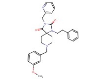 8-(3-methoxybenzyl)-1-(2-phenylethyl)-3-(2-pyridinylmethyl)-1,3,8-triazaspiro[4.5]decane-2,4-dione