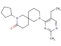 2-cyclopentyl-8-(5-ethyl-2-methyl-4-pyrimidinyl)-2,8-diazaspiro[5.5]undecan-3-one