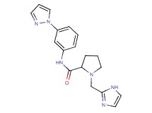 1-(1H-imidazol-2-ylmethyl)-N-[3-(1H-pyrazol-1-yl)phenyl]prolinamide