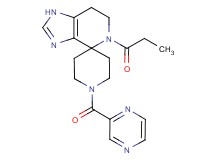 5-propionyl-1'-(pyrazin-2-ylcarbonyl)-1,5,6,7-tetrahydrospiro[imidazo[4,5-c]pyridine-4,4'-piperidine]