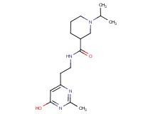 N-[2-(6-hydroxy-2-methyl-4-pyrimidinyl)ethyl]-1-isopropyl-3-piperidinecarboxamide