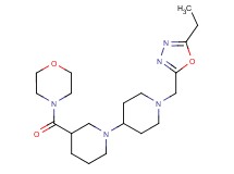 1'-[(5-ethyl-1,3,4-oxadiazol-2-yl)methyl]-3-(morpholin-4-ylcarbonyl)-1,4'-bipiperidine