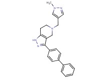 3-biphenyl-4-yl-5-[(1-methyl-1H-pyrazol-4-yl)methyl]-4,5,6,7-tetrahydro-1H-pyrazolo[4,3-c]pyridine