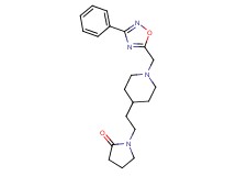 1-(2-{1-[(3-phenyl-1,2,4-oxadiazol-5-yl)methyl]-4-piperidinyl}ethyl)-2-pyrrolidinone