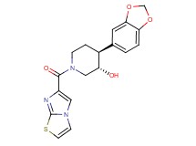 (3S*,4S*)-4-(1,3-benzodioxol-5-yl)-1-(imidazo[2,1-b][1,3]thiazol-6-ylcarbonyl)piperidin-3-ol