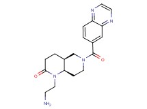 rel-(4aS,8aR)-1-(2-aminoethyl)-6-(6-quinoxalinylcarbonyl)octahydro-1,6-naphthyridin-2(1H)-one hydrochloride