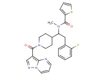 N-{2-(2-fluorophenyl)-1-[1-(pyrazolo[1,5-a]pyrimidin-3-ylcarbonyl)-4-piperidinyl]ethyl}-N-methyl-2-thiophenecarboxamide