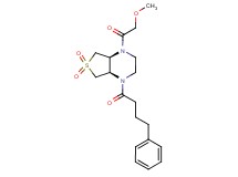 (4aR*,7aS*)-1-(methoxyacetyl)-4-(4-phenylbutanoyl)octahydrothieno[3,4-b]pyrazine 6,6-dioxide