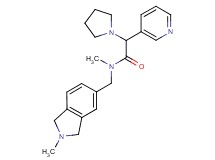 N-methyl-N-[(2-methyl-2,3-dihydro-1H-isoindol-5-yl)methyl]-2-(3-pyridinyl)-2-(1-pyrrolidinyl)acetamide