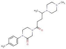 1-(4-methylphenyl)-4-[4-(4-methyl-1-piperazinyl)pentanoyl]-2-piperazinone
