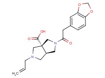 (3aR*,6aR*)-2-allyl-5-(1,3-benzodioxol-5-ylacetyl)hexahydropyrrolo[3,4-c]pyrrole-3a(1H)-carboxylic acid