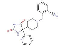 2-{[4-(2,5-dioxo-4-pyridin-2-ylimidazolidin-4-yl)piperidin-1-yl]methyl}benzonitrile