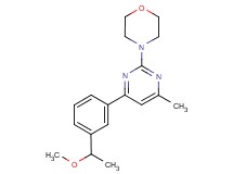 4-{4-[3-(1-methoxyethyl)phenyl]-6-methylpyrimidin-2-yl}morpholine