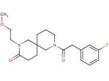 8-[(3-fluorophenyl)acetyl]-2-(2-methoxyethyl)-2,8-diazaspiro[5.5]undecan-3-one