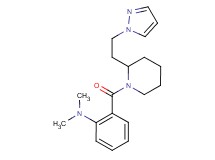 N,N-dimethyl-2-({2-[2-(1H-pyrazol-1-yl)ethyl]-1-piperidinyl}carbonyl)aniline