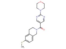 6-(methylthio)-2-[(2-morpholin-4-ylpyrimidin-5-yl)carbonyl]-1,2,3,4-tetrahydroisoquinoline