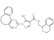 1-(6,7-dihydro-5H-benzo[6,7]cyclohepta[1,2-d]pyrimidin-2-yl)-N-(3,4-dihydro-1H-isochromen-1-ylmethyl)-5-methyl-1H-pyrazole-4-carboxamide
