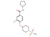 3-chloro-N-cyclopentyl-4-{[1-(methylsulfonyl)piperidin-4-yl]oxy}benzamide