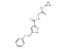 N-[2-(cyclopropylamino)-2-oxoethyl]-5-(phenoxymethyl)-1H-pyrazole-3-carboxamide