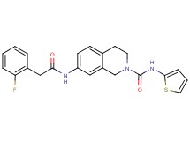 7-{[(2-fluorophenyl)acetyl]amino}-N-2-thienyl-3,4-dihydro-2(1H)-isoquinolinecarboxamide