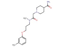1-(2-{methyl[3-(3-methylphenoxy)propyl]amino}-2-oxoethyl)-4-piperidinecarboxamide